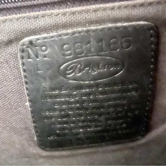 Vintage Brighton shoulder tote. All black. - Picture 4 of 6